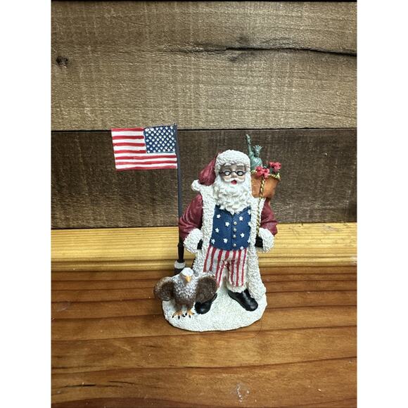 Vintage International Santa Claus Collection Patriotic American Santa In Box - Picture 1 of 7